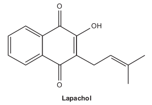 Estrutura do lapachol