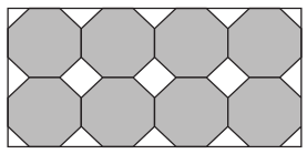 Imagem dos Azulejos no formato de octógonos regulares
