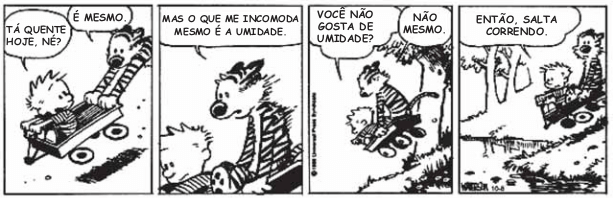 Tirinha de calvin e haroldo