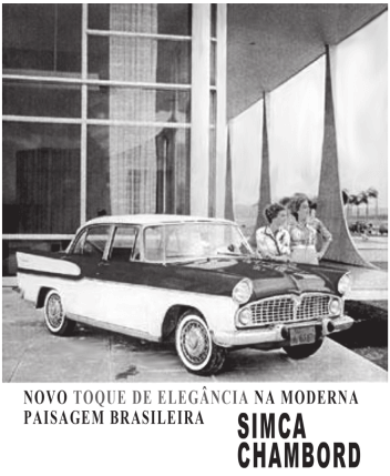 Anúncio sobre o carro em alta.