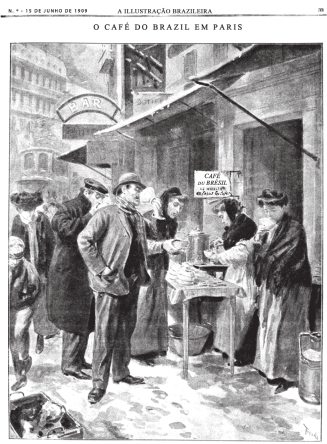 página do periódico sobre o café brasileiro