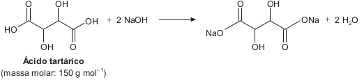 equação química da reação de titulação