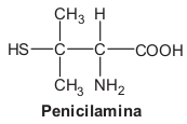 estrutura da penicilamina