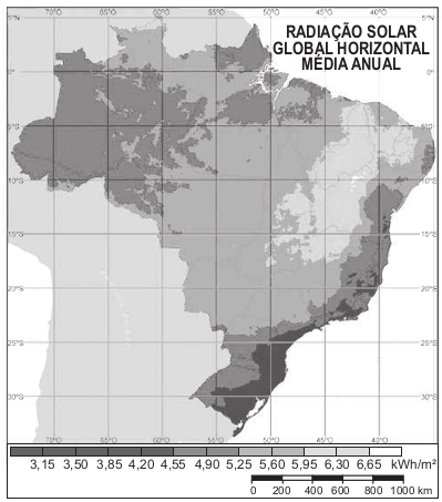 mapa do brasil da radiação solar global horizontal média anual