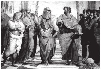 Imagem da obra A Escola de Atenas