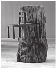 Obra Tronco com cadeira