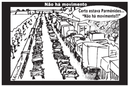 Imagem criticando a realidade contemporânea
