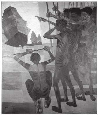 PORTINARI, C. O descobrimento do Brasil. 1956. Óleo sobre tela, 199 x 169 cm