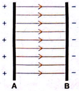 A figura representa a vista superior desse experimento.