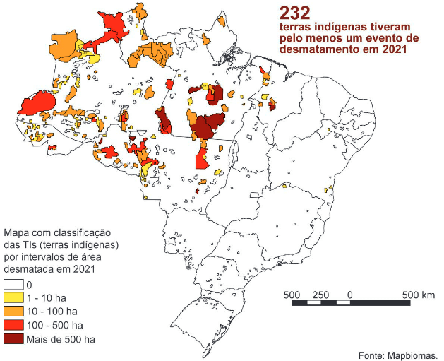O mapa aponta a necessidade de iniciativas governamentais