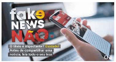 Imagem sobre fake news
