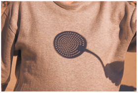 imagem da escumadeira na camisa