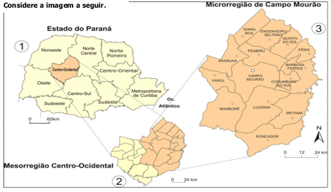 mapa do estado do Paraná