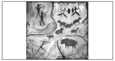 imagem de arte rupestre