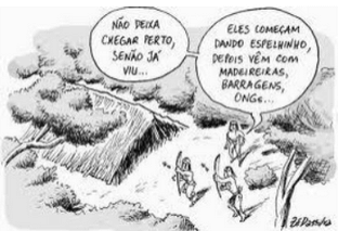 charge sobre as sociedades tradicionais