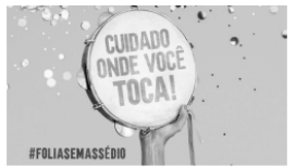 imagem de campanha de conscientização para carnaval