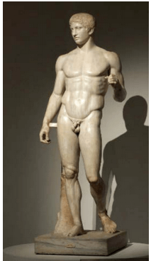 imagem da escultura de Doríforo de Policleto