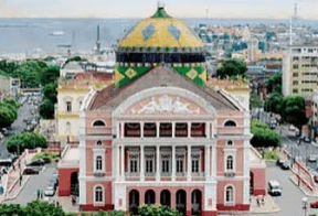 O Teatro Amazonas de Manaus, inaugurado em 31.12.1896