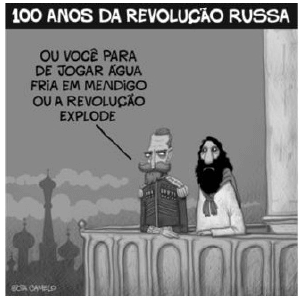 charge sobre a revolução russa