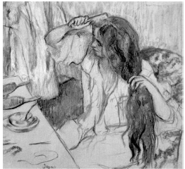 Edgar Degas, Mulher penteando seu cabelo
