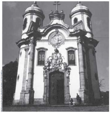 A igreja de São Francisco (foto), construída em Ouro Preto