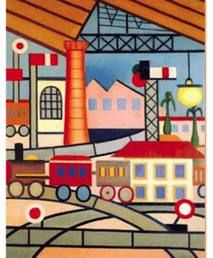 obra A Gare Tarsila do Amaral