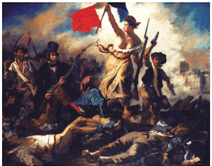 A tela do pintor Eugène Delacroix