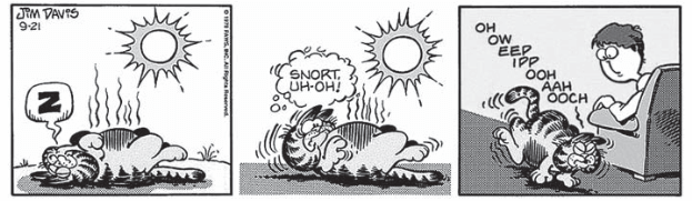 tirinha do garfield