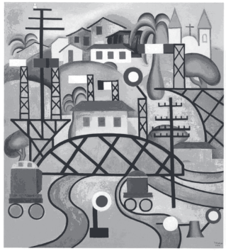 imagem de uma obra de Tarsila do Amaral