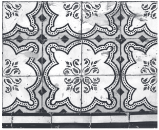 imagem dos azulejos das fachadas do centro histórico de São Luís