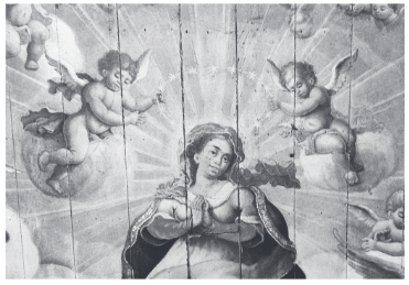 pintura do forro da nave da Igreja de São Francisco de Assis de Ouro Preto