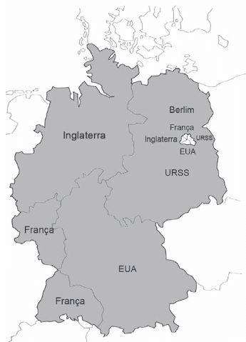 Mapa da Alemanha em 1945