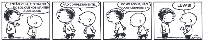 tirinha sobre propagação do calor