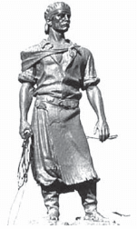 imagem da Estátua do Laçador