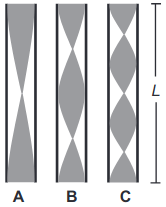 As figuras mostram esquematicamente um tubo de comprimento L