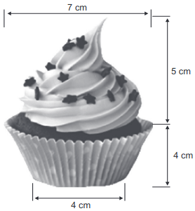 figura do cupcake da confeitaria
