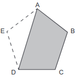 imagem das placas de gesso com formato de pentágono regular