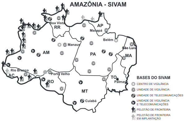 imagem do mapa da amazônia