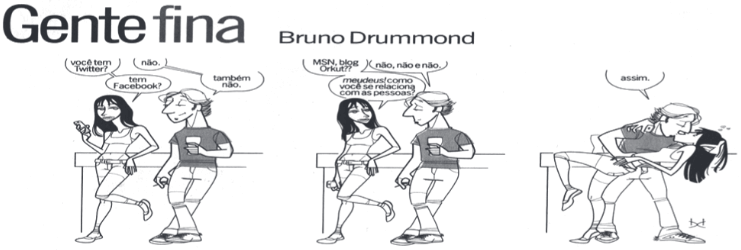 quadrinhos sobre redes sociais