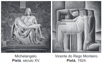 imagem da pintura de michelangelo e vicente