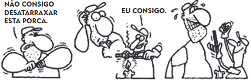 tirinha sobre dilatação